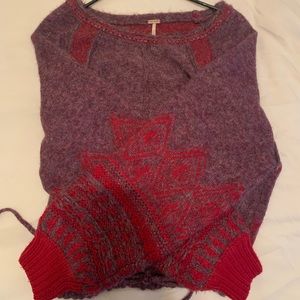Over-sized sleeve free people sweater